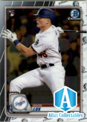 2020 Bowman Chrome Gavin Lux RC #83 Dodgers